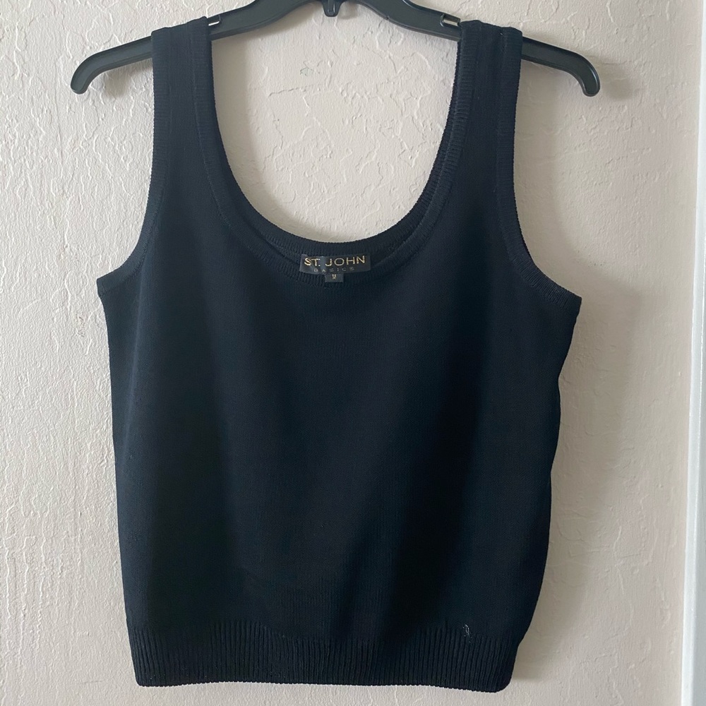 St. John Evening Marie Gray Tank Top Size M.